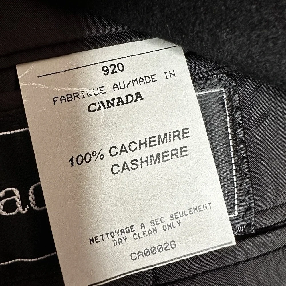 SFI Loro Piana Blazer Sport Coat Jacket Mens 48R Black 100% Italian Cashmere